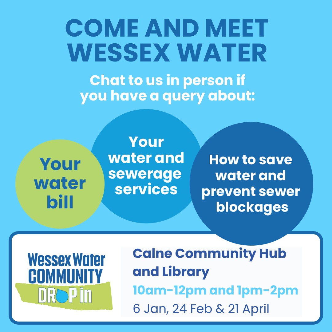 Community Drop In for Wessex Water poster